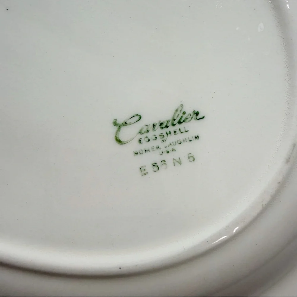 Vintage Homer Laughlin Cavalier Eggshell Persian Garden Platter 11.75” E56N5